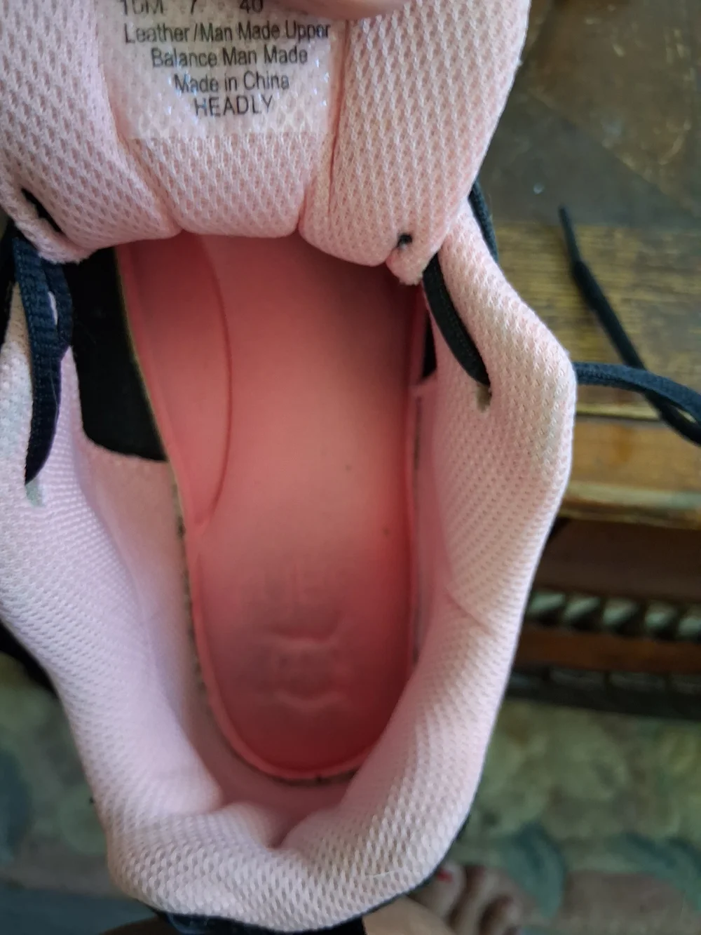 Ryka Women's Black and Pink Athletic Sneakers